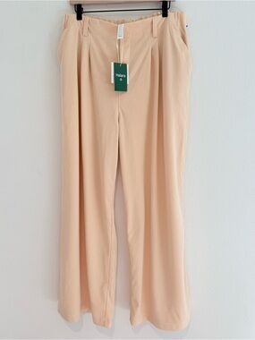 NWT Halara Women's Wide Leg Waffle Trouser Pants